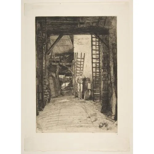 James Abbott Mcneill Whistler, The W. Jones Lime Burner Thames Street Impressionism James Abbott Mcneill Whistler, The W. Jones Lime Burner Thames Street Impressionism Art Movements Canvas, Drawing Paper Prints