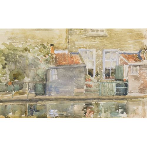 James Abbott Mcneill Whistler, Canal Scene In Holland By