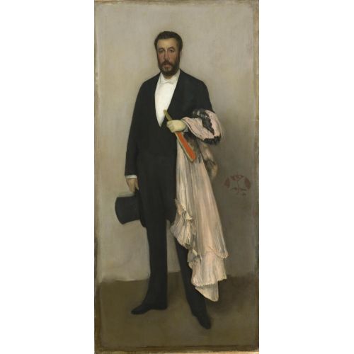 James Abbott Mcneill Whistler, Arrangement In Flesh Colour And Black Portrait Of Theodore Duret
