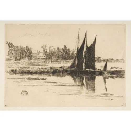 James Abbott Mcneill Whistler, Hurlingham Impressionism Art Movements Canvas, Drawing Paper Prints, Reproduction Oil Painting and