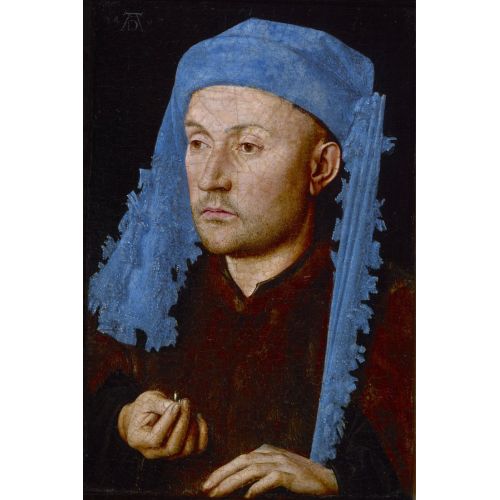Jan Van Eyck Man In A Blue Cap Mystic Canvas Prints Canvas, Drawing Paper Prints, Reproduction Oil Painting and High Resolution