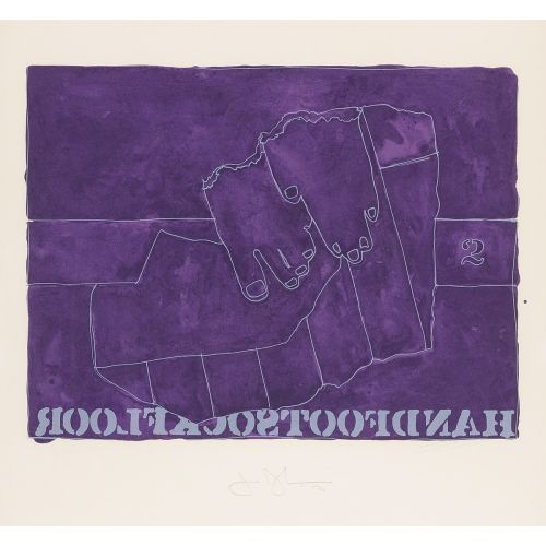 Jasper Johns, Handfootsockfloor Jasper Johns, Handfootsockfloor