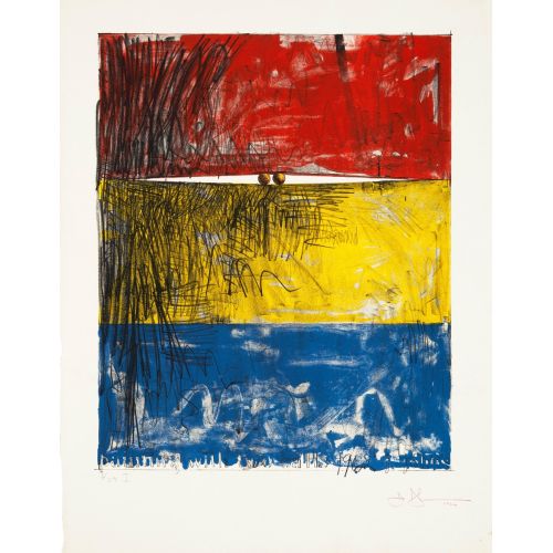 Jasper Johns, Painting With Two Balls I