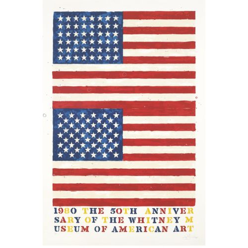 Jasper Johns, İki Bayrak Whitney Yıldönümü Jasper Johns, İki Bayrak Whitney Yıldönümü