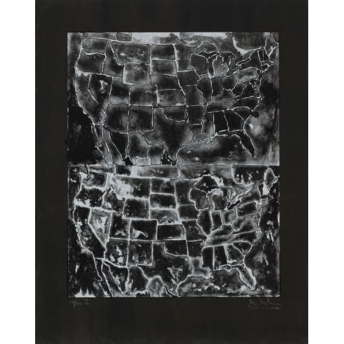 Jasper Johns, Two Maps II Jasper Johns, Two Maps II