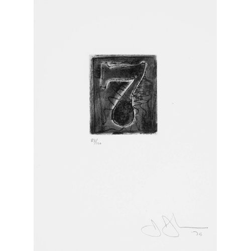 Jasper Johns, Black 7 Jasper Johns, Black 7