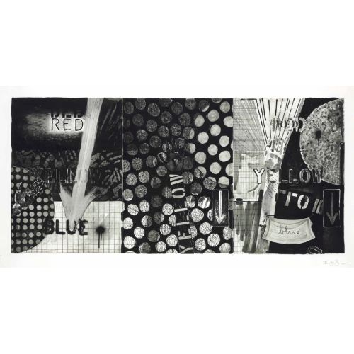 Jasper Johns, Untitled Red Blue Yellow Jasper Johns, Untitled Red Blue Yellow