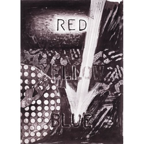 Jasper Johns, Untitled Red Blue Yellow 3 Jasper Johns, Untitled Red Blue Yellow 3