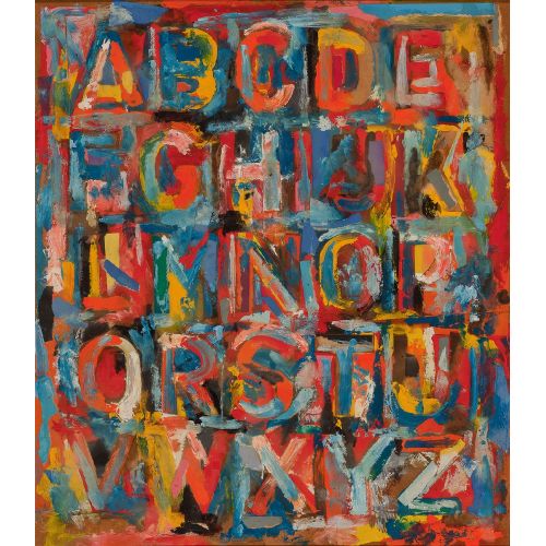 Jasper Johns, Alphabet 2 Jasper Johns, Alphabet 2