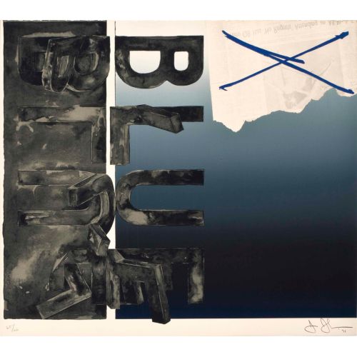 Jasper Johns, "Mavi"Ye Eğilim Jasper Johns, "Mavi"Ye Eğilim