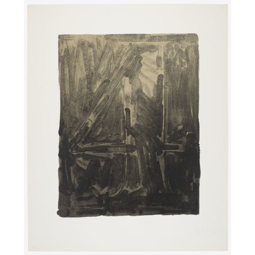 Jasper Johns, Figure 4 Black Jasper Johns, Figure 4 Black