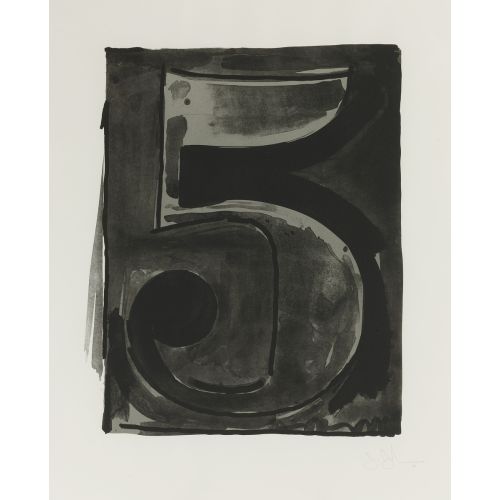 Jasper Johns, Figure 5 Black Jasper Johns, Figure 5 Black