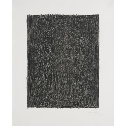 Jasper Johns, Figure 6 Black Jasper Johns, Figure 6 Black