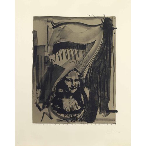 Jasper Johns, Figure 7 Black Jasper Johns, Figure 7 Black