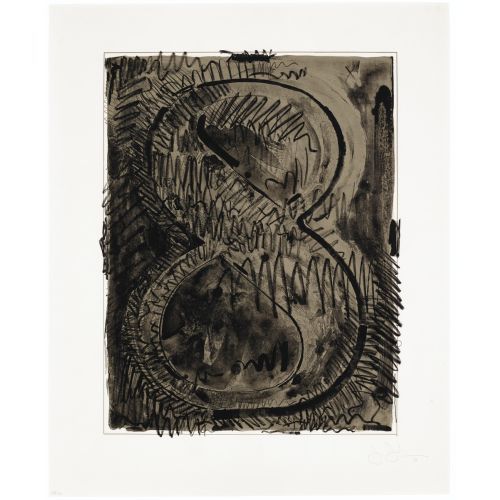 Jasper Johns, Figure 8 Black Jasper Johns, Figure 8 Black