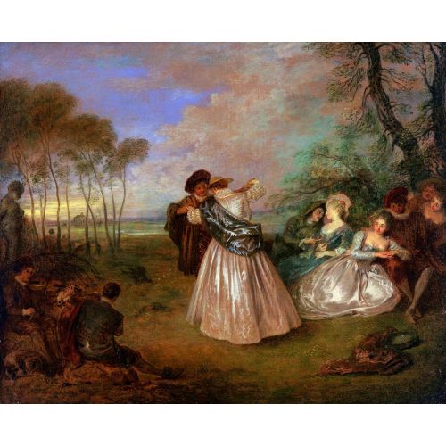 Jean-Antoine Watteau, Dörtlü Dans La Contredanse