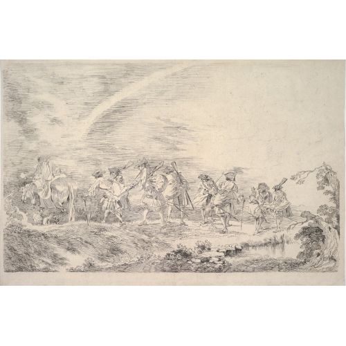 Jean-Antoine Watteau, Alayına Katılan Yeni Askerler Jean-Antoine Watteau, Alayına Katılan Yeni Askerler