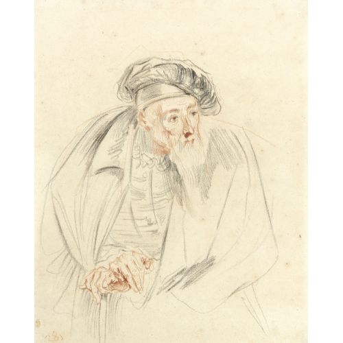 Jean-Antoine Watteau, Sakallı Doktor Çalışması Jean-Antoine Watteau, Sakallı Doktor Çalışması