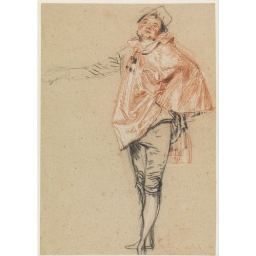 Jean-Antoine Watteau, Study Of A Standing Dancer