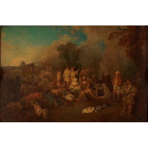 Jean-Antoine Watteau, The Camp