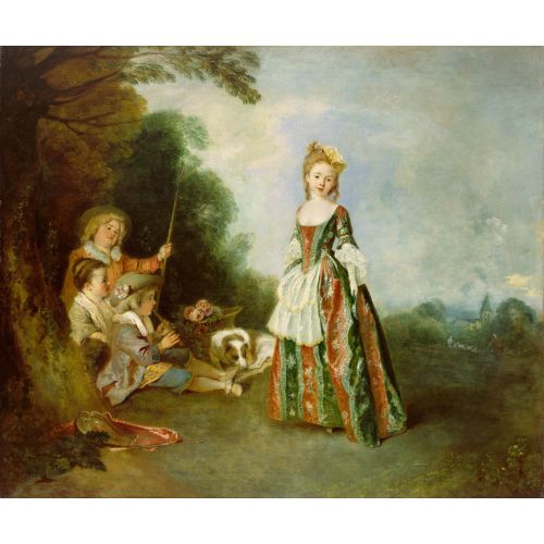 Jean-Antoine Watteau, Dans