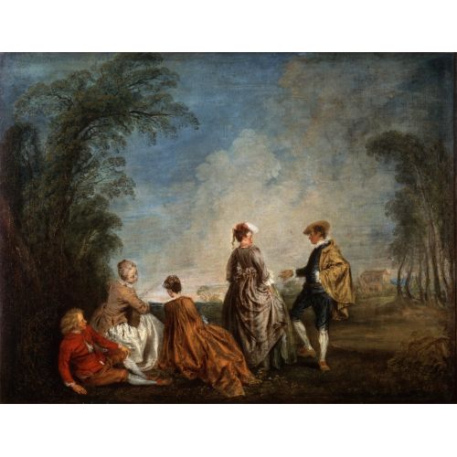 Jean-Antoine Watteau, The Embarrassing Proposal Jean-Antoine Watteau, The Embarrassing Proposal