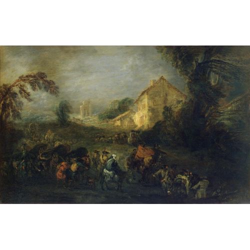 Jean-Antoine Watteau, The Hardships Of War Jean-Antoine Watteau, The Hardships Of War