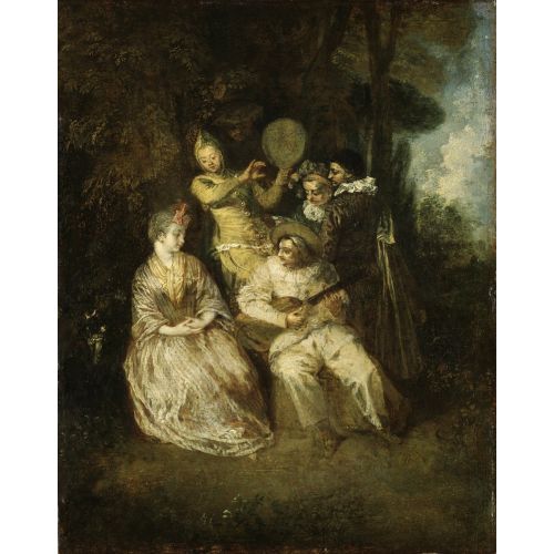 Jean-Antoine Watteau, The Italian Serenade Jean-Antoine Watteau, The Italian Serenade