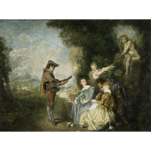 Jean-Antoine Watteau, Aşk Dersi Jean-Antoine Watteau, Aşk Dersi