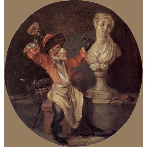 Jean-Antoine Watteau, Maymun Heykeltıraşı