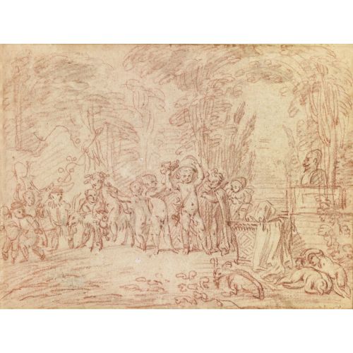 Jean-Antoine Watteau, Children Parodying The Triumph Of Bacchus Jean-Antoine Watteau, Children Parodying The Triumph Of Bacchus
