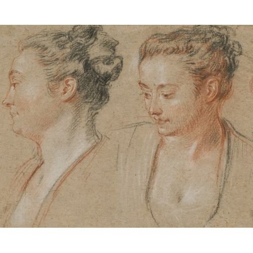Jean-Antoine Watteau, İki Kadın Başları