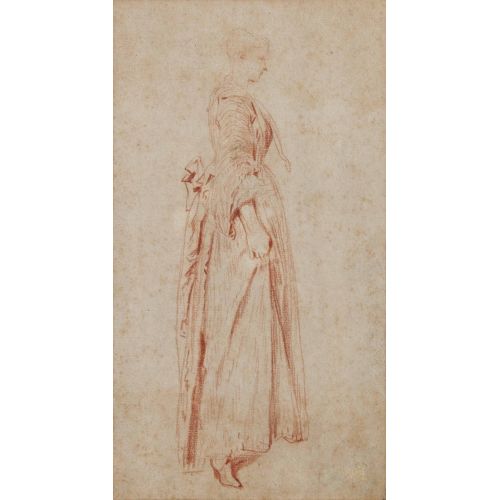 Jean-Antoine Watteau, Jeune Femme Debout Jean-Antoine Watteau, Jeune Femme Debout