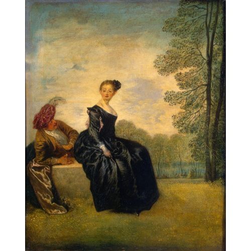 Jean-Antoine Watteau, La Boudeuse Rococo Art Movements Jean-Antoine Watteau, La Boudeuse, Rococo, can be purchased or downloaded