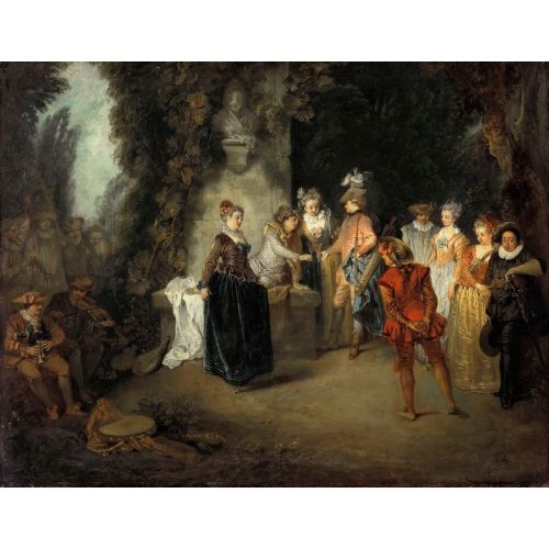 Jean-Antoine Watteau, Fransız Tiyatrosunda Aşk