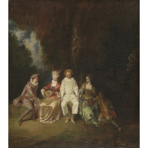 Jean-Antoine Watteau, Memnun Pierrot