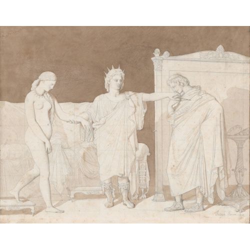 Jean Auguste Dominique Ingres, Alexander The Great Presenting Campaspe To Apelles