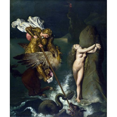 Jean Auguste Dominique Ingres, Angelica Saved By Ruggiero
