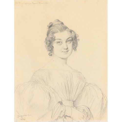 Jean Auguste Dominique Ingres, Anne-Josephine-Cecile Raoul-Rochette'in Portresi Jean Auguste Dominique Ingres, Anne-Josephine-Cecile Raoul-Rochette'in Portresi