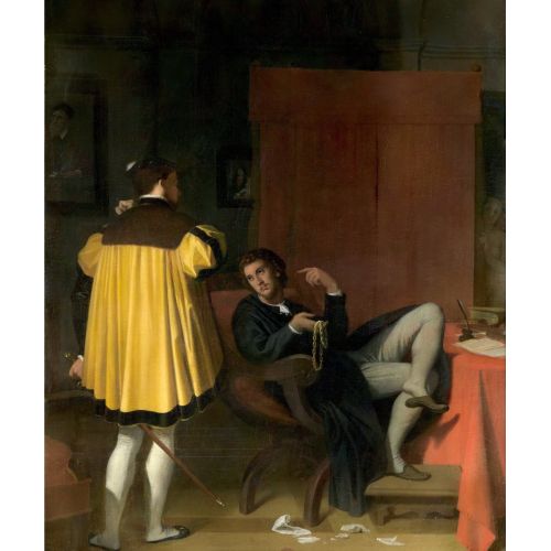 Jean Auguste Dominique Ingres, Aretino And The Envoy Of Charles V