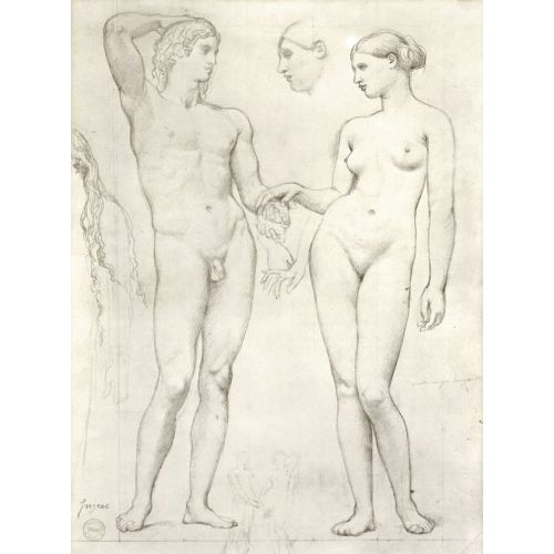 Jean Auguste Dominique Ingres, Altın Çağ Skecthi Jean Auguste Dominique Ingres, Altın Çağ Skecthi