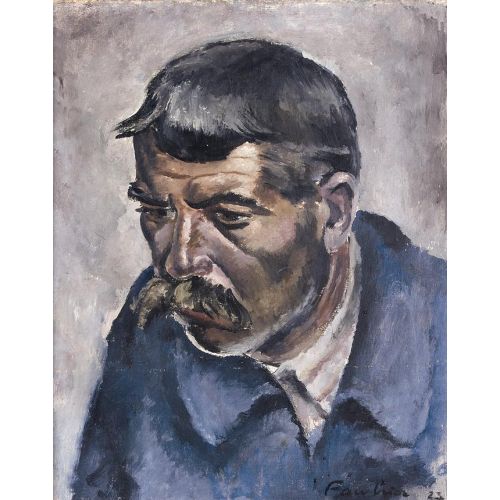 Jean Fautrier, Erkek Portresi Lekecilik Jean Fautrier, Erkek Portresi Lekecilik Sanat Akımları