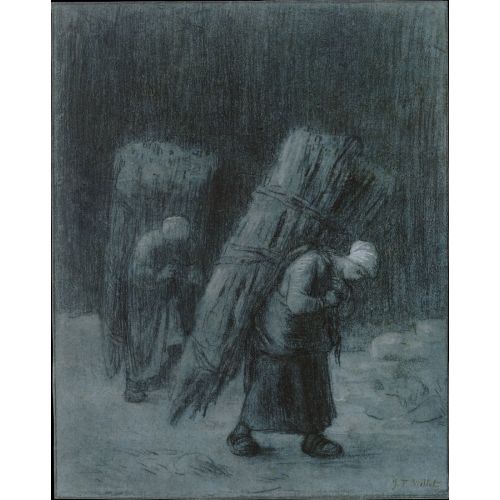 Jean François Millet Çalı Çırpı Taşıyan Kadınlar Jean François Millet Çalı Çırpı Taşıyan Kadınlar