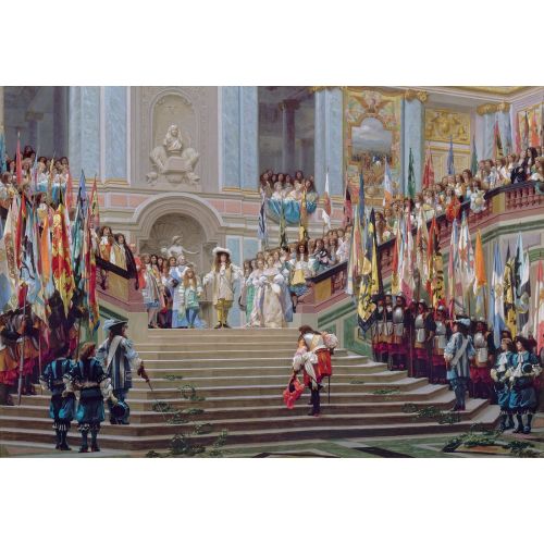 Jean Leon Gerome, The Reception For Prince Conde At Versailles