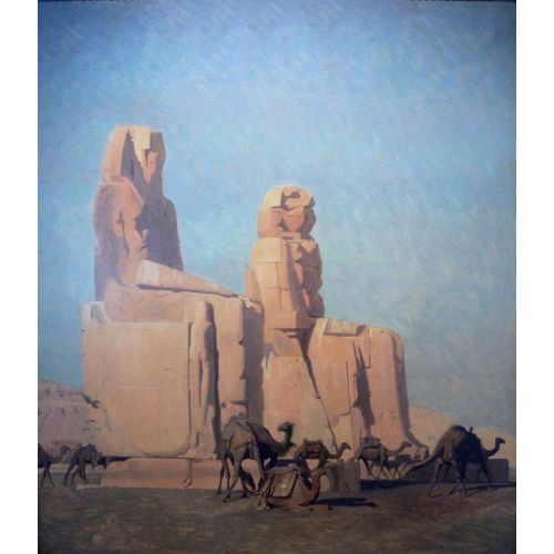 Jean Leon Gerome, Thebes Colossi Memnon Ve Sesostris Gerome Jean Leon Gerome, Thebes Colossi Memnon Ve Sesostris Gerome