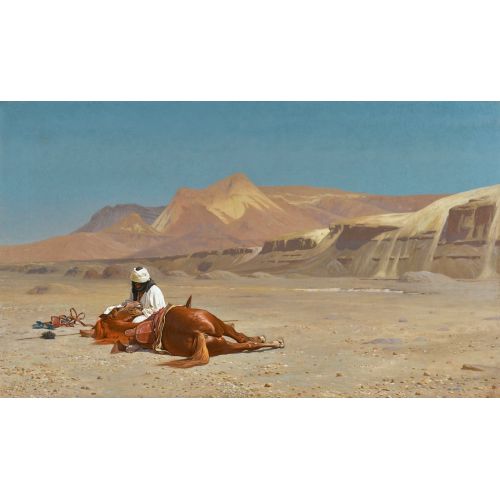 Jean Leon Gerome, Binici Ve Çölde Onun Atı Jean Leon Gerome, Binici Ve Çölde Onun Atı