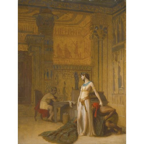 Jean Leon Gerome Cleopatra And Caesar Orientalism Art Movements Canvas, Drawing Paper Prints, Reproduction Oil Painting and High