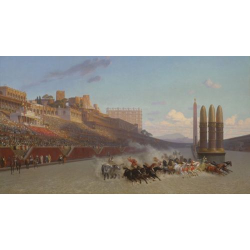 Jean Leon Gerome, At Arabası Yarışı Jean Leon Gerome, At Arabası Yarışı