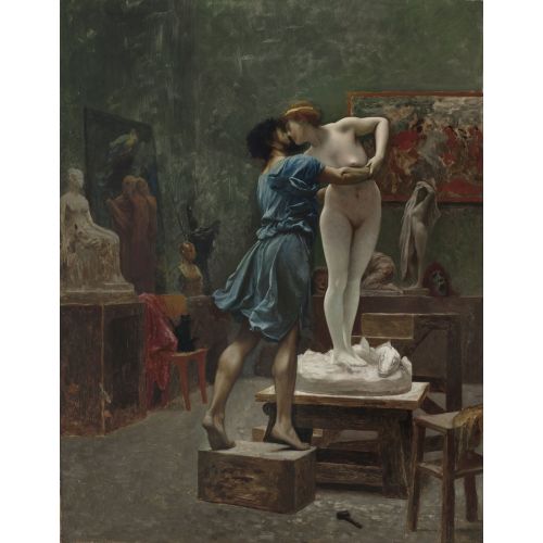 Jean Leon Gerome, Pygmalion And Galatea II Neoclassicism Jean Leon Gerome Pygmalion And GalateaII Neoclassicism Art Movements Canvas, Drawing Paper Prints, Reproduction Oil Painting and