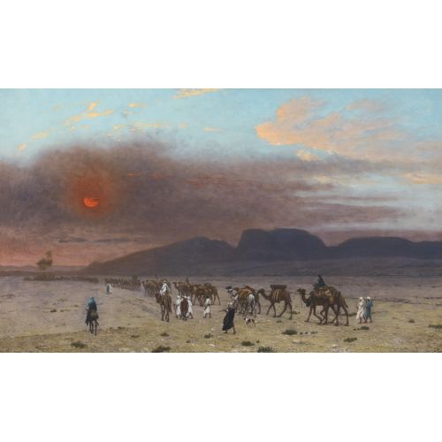 Jean Leon Gerome, Çölde Karavan Jean Leon Gerome, Çölde Karavan